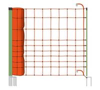 VOSS.farming 1x Filet Euro 50 m 120/2, Protection Contre l’abroutissement et borne de raccordement de Protection Contre Les Loups, Protection des Ovins