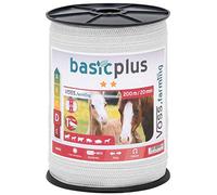 VOSS.farming 200 m Ruban de clôture électrique 20 mm conducteur 5 x 0,16 mm Acier Inoxydable Cheval