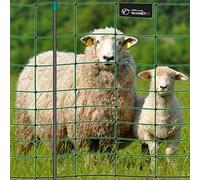 VOSS.farming Filet électrifiable de clôture pour Moutons, chèvres farmNET, 50 m, Hauteur 108 cm, 14 piquets, 2 Pointes, Vert