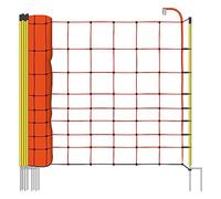 VOSS.farming Filet Mouton 50m H : 108cm Orange 14 piquets Double Pointe clôture électrique