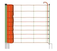 VOSS.farming Filet Mouton 50m H : 90cm Orange/Vert 14 Double Pointe clôture électrique