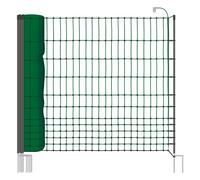 VOSS.farming Filet volaille 50m H : 112cm Vert 20 piquets Double Pointe clôture électrique