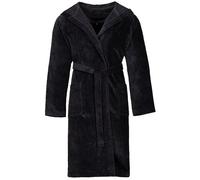 Vossen - Peignoir "Texas" unie pour hommes/femmes, avec capuche, modèle LT5024 (Taille XS) (Noir)