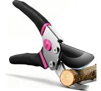 VOTREK® Sécateur de Jardin Bypass 21,5 cm - avec Lame SK5 & Ressort Scellé pour Mains Fragiles, Secateur et Ciseaux de Jardinage pour Rosiers, Arbres Fruitiers et Branches, Cadeau, Cisailles à gazon