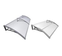 vounot Auvent de Porte d'entrée Toit Marquise en Polycarbonate Porte Résistante Toit Abri Protection & Auvent de Porte d'entrée Toit Marquise en Polycarbonate Porte Résistante Toit Abri Protection