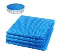 VOUNOT® Bâche à bulles piscine ronde Ø305cm bleu - 120 microns - découpable - bâche solaire film chauffant couverture thermique