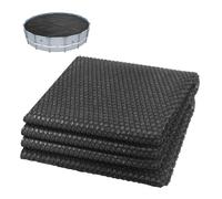 VOUNOT® Bâche à bulles piscine ronde Ø305cm noir - 120 microns - découpable - bâche solaire film chauffant couverture thermique