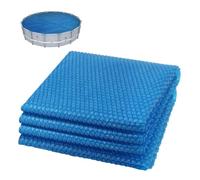 VOUNOT® Bâche à Bulles Piscine Ronde Ø4.57m Épaisseur 120 µm Bâche Solaire Chauffante Film Thermique à Découper pour Réchauffer l’Eau Bleu
