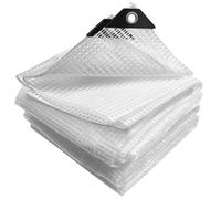 VOUNOT® Bâche de Protection en Polyéthylène 180g/m² - 4x6m - Blanc - Imperméable, Anti-UV