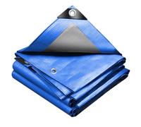VOUNOT® Bâche de Protection en Polyéthylène 240g/m² - 4x8m - Bleu - Imperméable, Anti-UV, Ultra Résistante