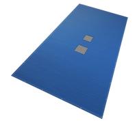 VOUNOT® Bâche piscine 5x10m avec oeillets alu et filet d'écoulement - Double couche - Polyéthylène 160g/m² - Couverture étanche