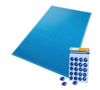 VOUNOT® Bâche piscine 6x12m avec oeillets alu - Double couche - Polyéthylène 160g/m² - Couverture étanche bleu foncé