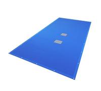 VOUNOT® Bâche Piscine Rectangulaire en Polyéthylène 160g/m2 avec Filet d'Ecoulement Bâche Imperméable Résistante Double Couche avec Oeillets en Aluminium Couverture Étanche 4X8m