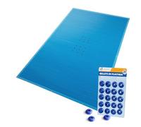 VOUNOT® Bâche piscine 6x12m avec oeillets alu - Double couche - Polyéthylène 160g/m² - Couverture étanche bleu foncé