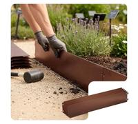 VOUNOT® Bordure de Jardin en Métal 30 m pour Gazon 100x18 cm Marron | Lot de 30, Bordure Gazon Flexible, Épaisseur 0.7 mm, Séparation pour Pelouse et Massif, pour Jardin Potager et Plantes