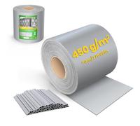 VOUNOT® Brise Vue Occultant Clôture en PVC 450 g/m² Protection Visuelle pour Jardin Lamelle Occultation 19 cm x 70 m avec 40 Clips de Fixation pour Panneau Grillagé Clôtures Rigides Gris Clair