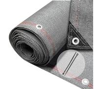 vounot® Brise Vue Occultant en HDPE 230g/m² avec Attaches Protection Rayons UV Résistant aux Déchirures et au Vent Protection pour Jardin Balcon 1.5x20m Gris