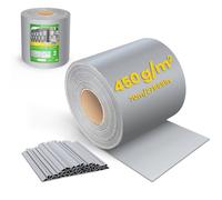 VOUNOT® Brise vue occultant PVC 450g/m2 19cm x 70m Gris clair