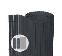 vounot® Canisse en PVC Brise Vue Ultra Renforcé avec Attaches de Fixation Double Face pour Jardin Balcon et Terrasse Résistante à la Corrosion et aux Intempéries 80x500cm Gris