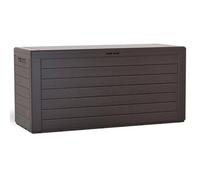 VOUNOT® Coffre à coussins 280 litres, coffre de jardin, coffre de rangement étanche, marron