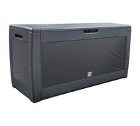 VOUNOT Coffre de Rangement Exterieur 310L en PP 119x48x60CM Polyrotin Anthracite