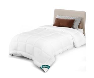 vounot® Couette Légère 200GSM 135x200 cm Couette Tempérée en Microfibre Couverture Douce avec Rembourrage Moelleux Couette Respirante Certifiée Oeko-Tex Blanc
