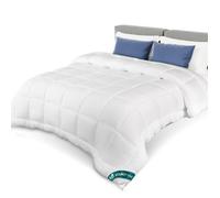 VOUNOT® Couette tempérée 200x200cm 300gsm blanc - Couette chaude douce respirante en microfibre - Certifiée Oeko-Tex