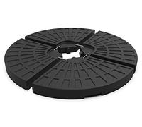 Pied de parasol VOUNOT® en 4 parties, lest pour parasol à pied central, base en croix, pouvant être rempli d'eau ou de sable, 52 L / 100 kg