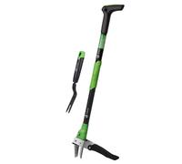 Arrachoir VOUNOT® Gardena avec fourche à main, long manche et griffes en acier inoxydable, longueur 100 cm