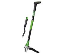 vounot® Désherbeur Manuel Longueur 100cm en Acier Inoxydable avec Fourchette à Main Extracteur de Mauvaises Herbes Outil de Désherbage Solide Longue Manche Idéal pour Jardin Pelouse