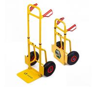 VOUNOT® Diable de transport pliable 200kg - Chariot de manutention avec roues gonflables et poignées ergonomiques - Jaune