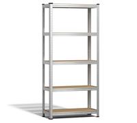 vounot® Étagère de Rangement 70x30x150cm en Acier Galvanisé à 5 Niveaux Etagère Charge Lourde Tablette Ajustable Charge Max 875kg Idéal pour Rangement de Garage Atelier Cuisine