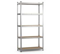 VOUNOT® Etagères métalliques charge lourde 875kg - 90x40x180cm - 5 tablettes réglables - rayonnage robuste
