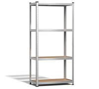 VOUNOT® Etagères métalliques charge lourde 700kg - 80x40x160cm - 4 tablettes réglables - rayonnage robuste