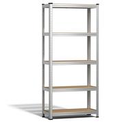 VOUNOT® Etagères métalliques charge lourde 875kg - 70x30x150cm - 5 tablettes réglables - rayonnage robuste