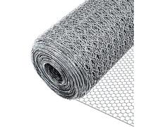VOUNOT Grillage a Poule renforcée 1x50m Maille 13mm hexagonal Triple torsion Clôture Résistant Poulailler Jardin Grillage Pour Élevage Volaille