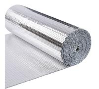 VOUNOT® Isolant thermique à bulles double face en film aluminisé - 0,6x20m - réflecteur radiateur - protéger contre le froid