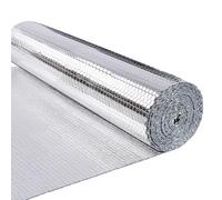 VOUNOT® Isolant Thermique en Film Aluminisé a Bulles Double Face 3.2mm Résistant pour Réflecteur radiateur de Chaleur et Protéger Contre Froid Idéal pour Fenetre, Voiture, Radiateur 10x1M