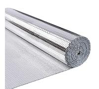 VOUNOT® Isolant Thermique en Film Aluminisé a Bulles Double Face 3mm Résistant pour Réflecteur radiateur de Chaleur et Protéger Contre Froid Idéal pour Fenetre, Voiture, Radiateur 1.22x10M