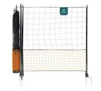 VOUNOT® Kit filet à poules 12m avec piquets double pointes - Clôture volaille avec porte d’accès - Enclos extérieur en PE orange