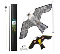 VOUNOT® Lot de 2 Cerf volant anti oiseaux effaroucheur avec mat Faucon modele A et G