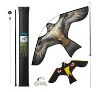 VOUNOT® Lot de 2 Cerf volant anti oiseaux effaroucheur avec mat Faucon modele E et G