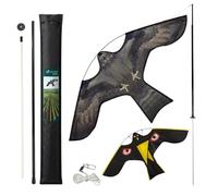 VOUNOT® Lot de 2 Cerf volant anti oiseaux effaroucheur avec mat Faucon modele F et G