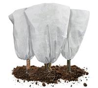 VOUNOT® Lot de 3 Housse d'hivernage 80x100cm 80g/m² - avec cordon de serrage - protection antigel réutilisable pour plantes