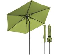 vounot® Parasol de Jardin Inclinable 270 cm Protection UV 50+ Parasol avec Aération Supérieure Sac de Transport à Bandoulière pour Café Jardin Terrasse Balcon Camping Plage Vert Olive