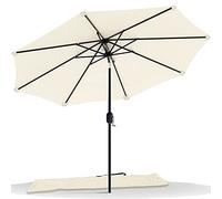 Parasol VOUNOT® pour balcon, 270 cm, parasol de balcon pliable avec housse de protection, beige