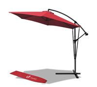 VOUNOT Parasol deporte 3M avec housse de protection et sangle de fixation Rouge