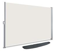 VOUNOT® Paravent extérieur rétractable 140x300cm avec housse de protection - Beige - Store latéral vertical brise-vue