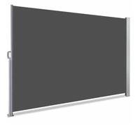 VOUNOT® Paravent extérieur rétractable 140x300cm avec housse de protection - Gris - Store latéral vertical brise-vue
