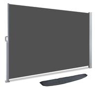 VOUNOT® Paravent extérieur rétractable 160x300cm avec housse de protection - Gris - Store latéral vertical brise-vue